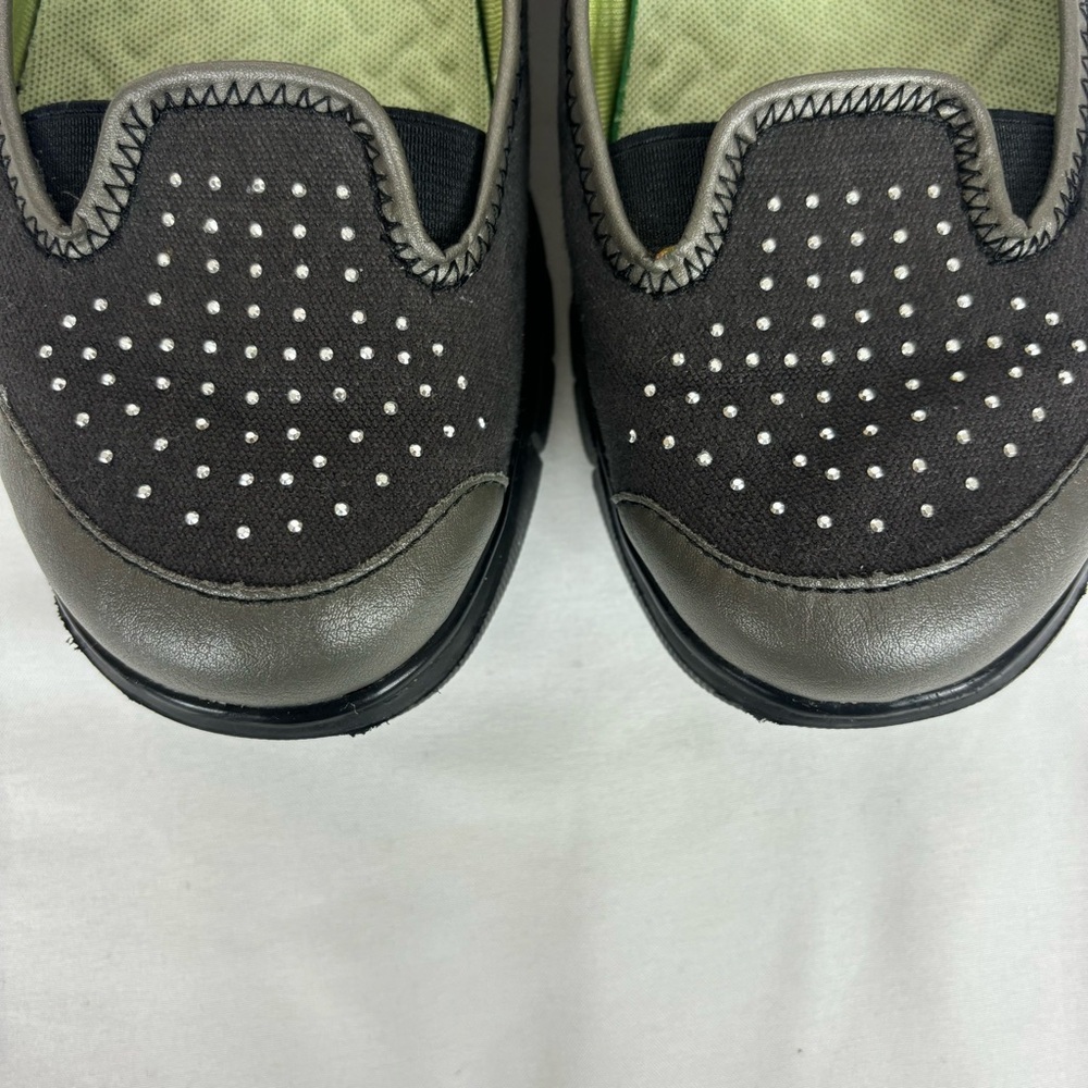 Earth Shoes Vegan Slip On Comfort Loafers Canvas Casual Flats Black Size 6 - Picture 5 of 14